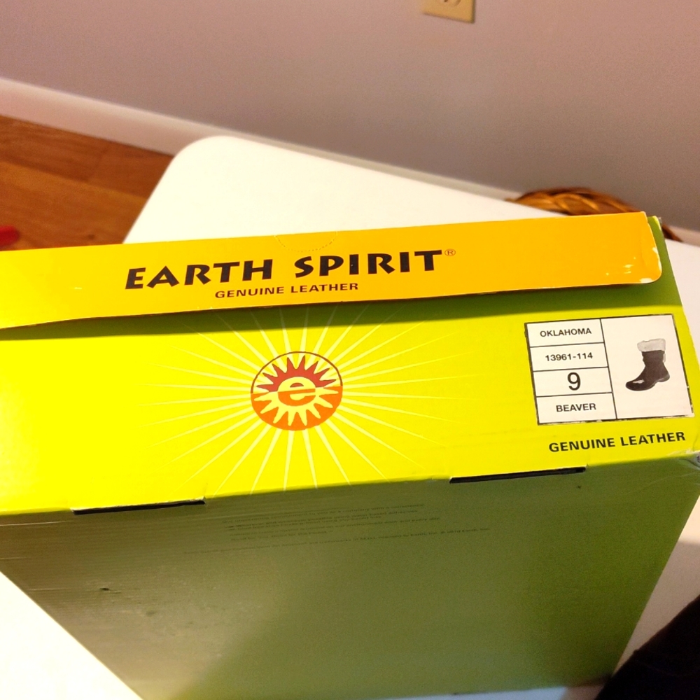 Earth Spirit Leather Brown Boots Size 9
